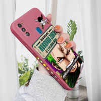 เคส PMP ปลอกสำหรับ Samsung Galaxy M30S M31 SAMSUNG M33 5G รูปการ์ตูนสุดเจ๋ง Zoro เคสโทรศัพท์คลุมทั้งหมดของเหลวรูปแบบขอบสี่เหลี่ยมปลอกซิลิโคนเคสป้องกันกล้อง