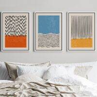 Scandinavian Wall Art Print - Modern Abstract Geometric Line Color Block Boho Poster Picture-ภาพวาดผ้าใบ-ตกแต่งห้อง