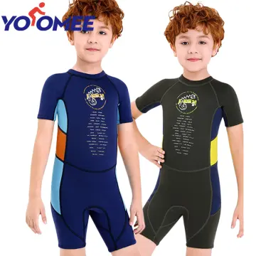 HIKAYA Boys Thermal Swimsuit Neoprene 2.5mm Kids Swimming Suit For