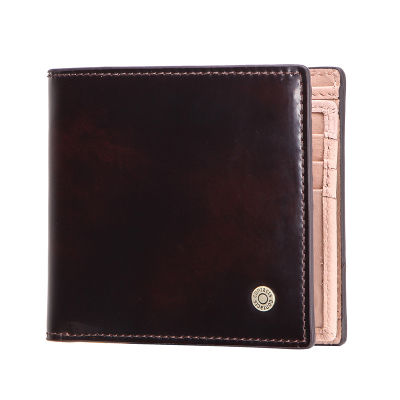 CONTACTS Brush-off Leather Wallet Men Vintage Bifold Card Holder Wallets Male Money Bag Cow Leather Coin Purse  Portfel