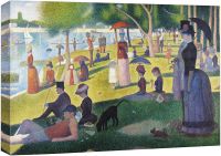 1ชิ้นศิลปะบนผืนผ้าใบสำหรับติดกำแพง-รูปวาด La Grande Jatte โดย George Seurat ภาพประกอบทางวัฒนธรรมประวัติศาสตร์ปรับ-ศิลปะบ้านสมัยใหม่,ตกแต่งผนัง,แขวนได้ในห้องนั่งเล่นห้องนอนและสำนักงาน