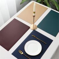 Leather Rectangle Coaster Stand Hot Dining Placemat for Table Heat Resistant Drink Holder Cup Pad Mantel Individual Mat