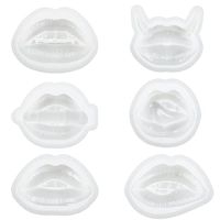 3 Pcs Lips Resin Mold 3D Phone Holder Phone Stand Resin Art Ornament Silicone UV Epoxy Casting