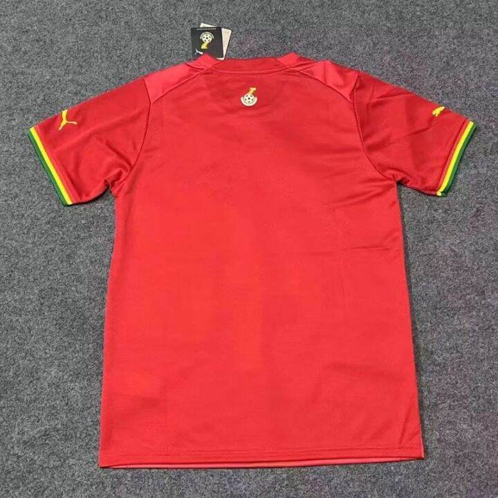 เสื้อกีฬาแขนสั้น-ลายทีมชาติฟุตบอล-ghana-away-jersey-22-23-ไซซ์-s-xxxl-aaa