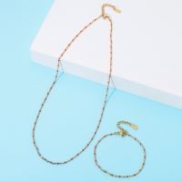 【YF】✉  ZMZY Fashion Enamel Chains Necklace Jewelry Sets Chain Multicolor Wholesale Wedding Gifts