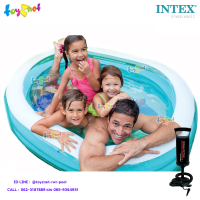 Intex ส่งฟรี สระวงรีใส เพื่อนสัตว์ทะเล 1.63x1.07x0.46 ม. รุ่น 57482 + ที่สูบลม ดับเบิ้ลควิ๊ก วัน