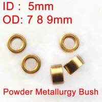 【LZ】ஐ☽□  4 10 pces rolamento poroso pó metalurgia óleo bronze bush guia manga id 5mm 5x7x4 5x8x4 5x9x4 5 6 8 10mm precisão base de cobre