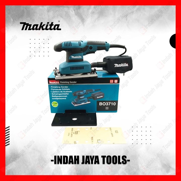 MAKITA BO3710 Mesin Amplas Panjang Orbital Sander Kotak Sheet BO 3710 ...