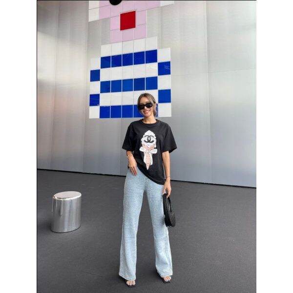 cc-ice-cream-oversize-t-shirtเสื้อยืดทรง-oversize-เนื้อผ้านิ่มเกรดพรีเมี่ยมใส่สบายสกรีนลายน่ารักมาก