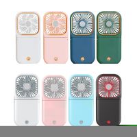 【CW】 Mini Hanging Neck Fan Adjustable Folding Portable Mute Handheld USB Rechargeable Power with Bracket for Outdoor Cooling Fan