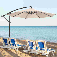 ร่มกลางแจ้ง Canopy Replacement Parasol Unbrella Patio UV-Resistant Deck Sun Cover