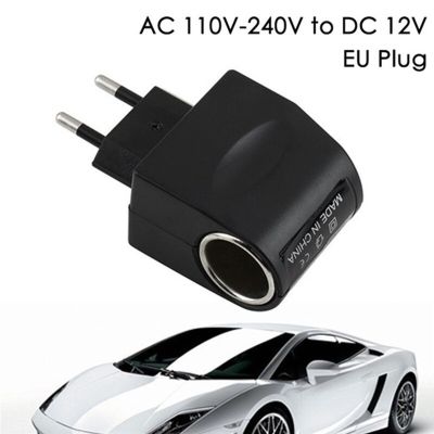 ZZOOI AC Adapter with Car Socket Auto Charger EU Plug 220V AC To 12V DC Use for Car Electronic Devices Use At Home Car Accessories