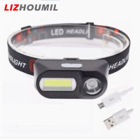 LIZHOUMIL Portable Mini Led Headlamp Usb Rechargeable Outdoor Camping Fishing Head-mounted Flashlight Torch