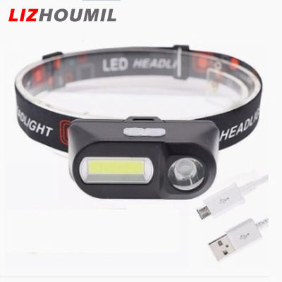 LIZHOUMIL Portable Mini Led Headlamp Usb Rechargeable Outdoor Camping Fishing Head-mounted Flashlight Torch