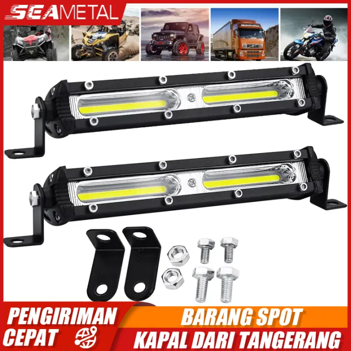 Seametal Inci W Cob Lampu Kerja Led Mobil Lampu Sorot Strip K