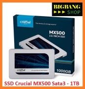 SSD Crucial MX500, 500GB - 1TB chuẩn 2.5 sata3, bảo hành 5 năm