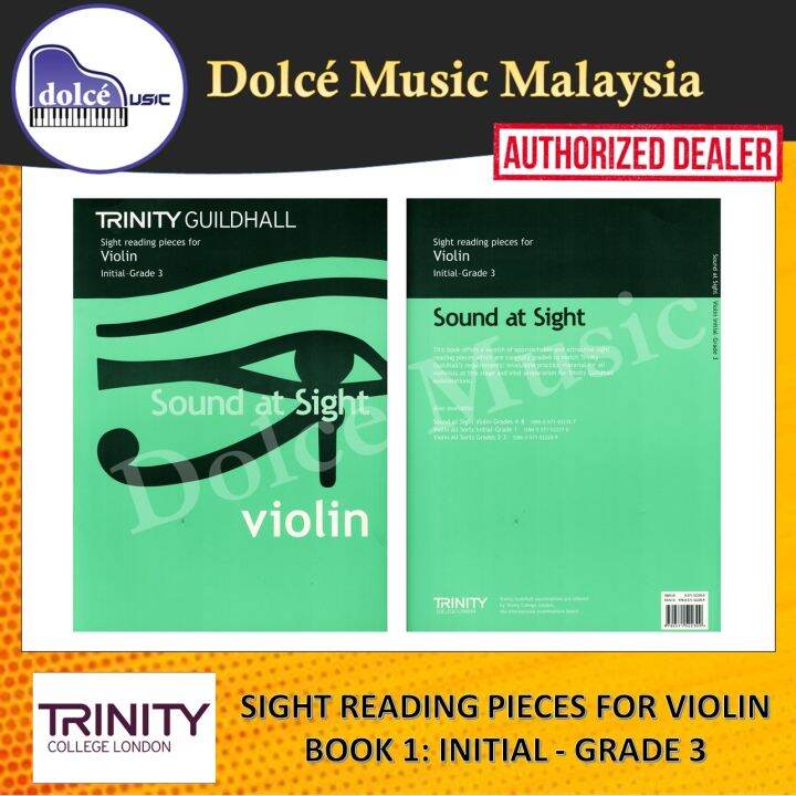 Trinity Sight Reading Pieces For Violin Book 1 Initial Grade 3 Lazada