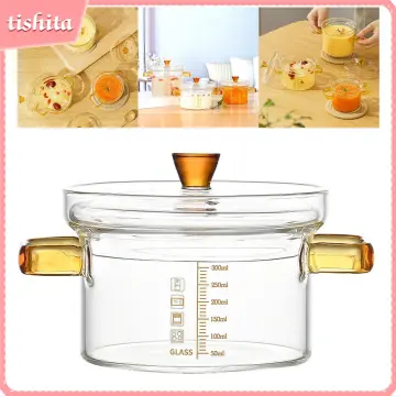 Heat Resistant Clear Borosilicate Glass Cooking Pot with Quality Wooden  Handle - China Cooking Pot and Glass Cooking Pot price