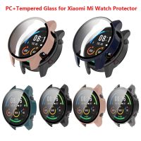 Hard PC Frame Case for Xiaomi Mi Watch Color Sports Edition Cover Full Coverage Glass Screen Protector Accessories