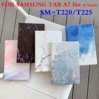 For Samsung Galaxy Tab A7Lite 8.7inch 2021 SM-T225 SM-T220 PU Leather Cover Painted Stone Pattern 5201945✺∏☁