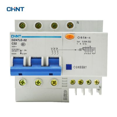 【✱2023 HOT✱】 Chukche Trading Shop Chint 32a แผ่นดินรั่ววงจร Breaker Elcb Dz47le-32 3P N C32