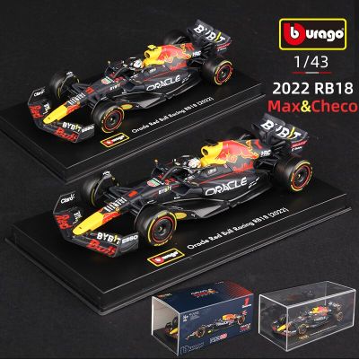 F1 1:43 Urago 2022 Juara Verstappen กระทิงแดง Balap RB18 Perez Formula 1 Paduan Mobil Die Cast Kendaraan โมเดล Mainan Koleksi