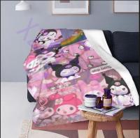 Sanrio Kuromi Silk Touch Sherpa Throw Blanket Multi Size 19