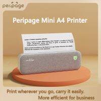 Peripage A40 Portable Thermal A4 Printer Wireless Bluetooth Mobile Ink-less Word Documents Photo Paper Maker Printer Office Use Fax Paper Rolls