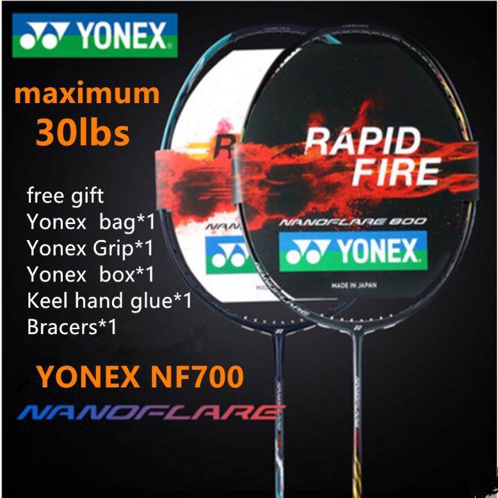 Yonex Raket Carbon Fiber Material Yonex Nf700 100% Original 30lbs 