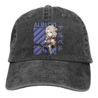 Summer Cap Sun Visor Albedo Cool Hip Hop Caps Genshin Impact Game Paimon Cowboy Hat Peaked Hats