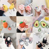 Cartoon Carrot Strawberry Faceless Man Banana Case For Airpods 1 2 Case Silicone Earphone Bluetooth Wireless Protective Cover