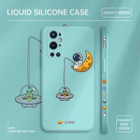 เคสเคสโทรศัพท์สำหรับ OnePlus 9 OnePlus 9 Pro เคสคลุมทั้งหมดลายการ์ตูนน่ารักมนุษย์อวกาศเรือเหาะเคสโทรศัพท์ขอบสี่เหลี่ยมปลอกซิลิโคนน้ำ