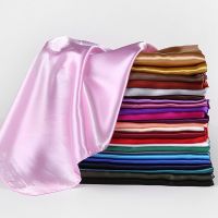 【CC】✔☸  90x90cm Big Size Headwraps Colors Neckerchief Hijab Headband Hair Scarves Female Shawls for Ladies