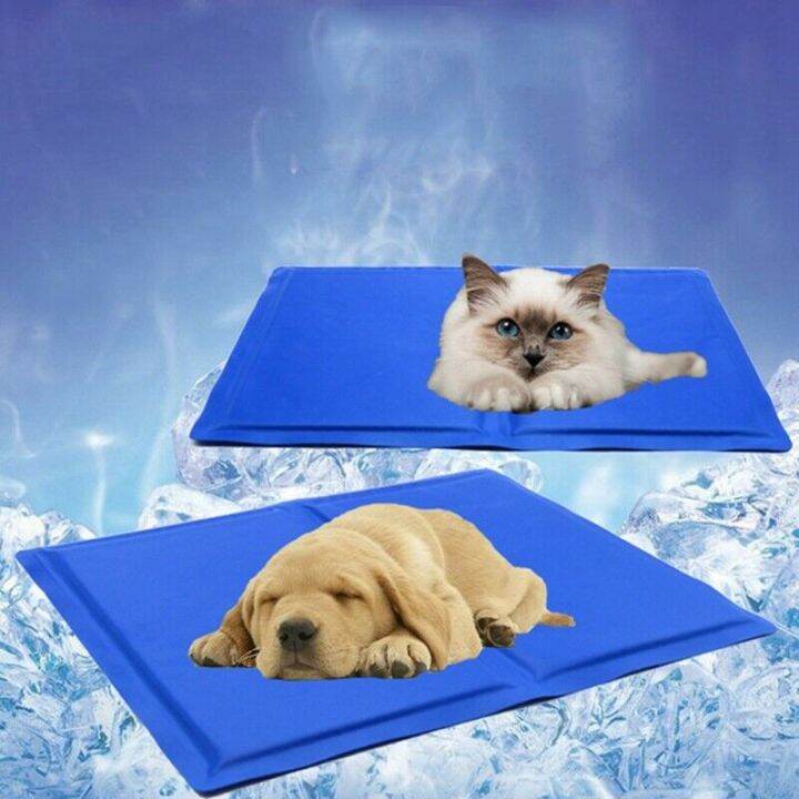 pet-cool-mat-ที่นอนแบบเย็น-เบาะรองนอนแบบเย็นสำหรับสุนัขและแมว-ที่นอนสุนัขแบบเย็น-แผ่นเจลเย็นรองนอนหมาแมว-ที่นอนแผ่นเจลเย็นหมาแมว