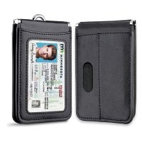 hot！【DT】ↂ№✸  US Top Grade Leather ID Badge Holders with Neck Lanyard Formal Staff Office Worker Supplies closed Card Cover