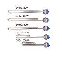 DERNORD 240V องค์ประกอบความร้อนไฟฟ้าแบบ Foldback ชนิด SUS304เครื่องทำน้ำร้อนกับ1นิ้วเธรด BSP 1/2/2.5/3/3.5KW