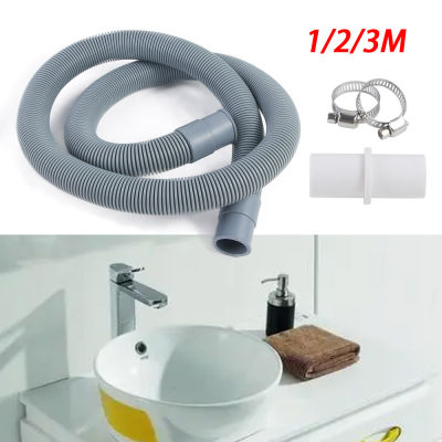 IQXHTW 1/2/3M เครื่องล้างจานแบบยืดหดได้ท่อประปาดับกลิ่นเครื่องซักผ้าท่อต่อท่อน้ำทิ้งอ่างล้างจาน