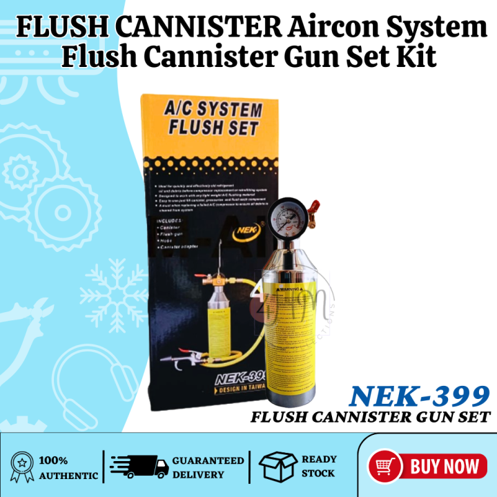 FOURHMC FLUSH CANNISTER Aircon System Flush Cannister Gun Set Kit Lazada PH