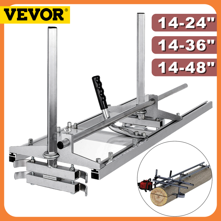 VEVOR Chainsaw Mill Planking Milling 24 36 48 Inch Guide Bar Wood