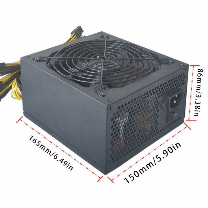 coyen-2000w-mining-power-supply-miner-graphics-card-10-6pin-power-host-plate-pc-computer-fan-silent-cooler-fan-mod-notebook-radiator-cooling-fan-efficient-heat-dissipation