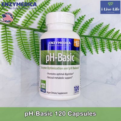 ผลิตภัณฑ์อาหารเสริม ปรับสมดุลระดับ pH ร่างกาย  pH-Basic 120 Capsules - Enzymedica