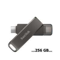 SanDisk iXpand Flash Drive Luxe 256G (SDIX70N-256G-GN6NE) แฟลชไดรฟ์ทูอินวันสำหรับ iPhone และ USB Type-C