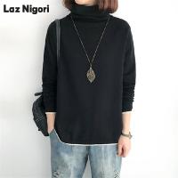 Laz Nigori เสื้อยืดแขนยาวคอตั้งสำหรับผู้หญิง,เสื้อแคชเมียร์เสื้อแจ็คเก็ตกันหนาว