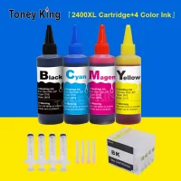 Toney King ตลับหมึกรีฟิล Pgi-2400 4ขวดสีย้อมหมึกสำหรับแคนนอน Maxify Ib4140 Ib4040 Mb5040 Mb5140เครื่องพิมพ์สำหรับ Pgi2400