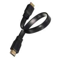 Short Male to Male Plug Flat Cable Cord Full HD for Audio Video HDTV TV PS3