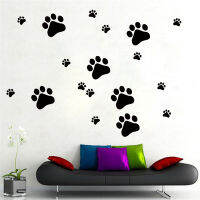 10 pc Funny Dog Cat Paw DIY Vinyl Wall Stickers Room Bedroom Decal Cabinet Door Food Dish Homecker Decor2023