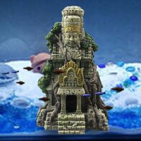 Vietnamese Temple Fish Tank Landscaping Ornament Simulation Crafts Aquarium Decorations Fish Entertainment Hiding Place Elegant