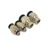 1Pc Blcak PC6 M5 1/8 quot; 1/4 quot; 3/8 39; 39; 1/2 quot;BSP Thread Male Straight Pneumatic For 6mm OD Air Hose Tube Push In Quick Connector Fitting