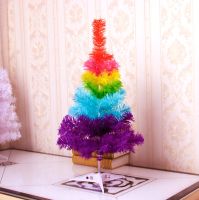 ต้นคริสมาสสีรุ้ง ขนาด 60 ซม. - 90 ซม. ต้นคริสมาสแฟนซี ต้นคริสมาส ต้นสน ต้นไม้ สีรุ้ง คริสมาส Rainbow Christmas Pine Tree Height 60 cm - 90 cm Decoration