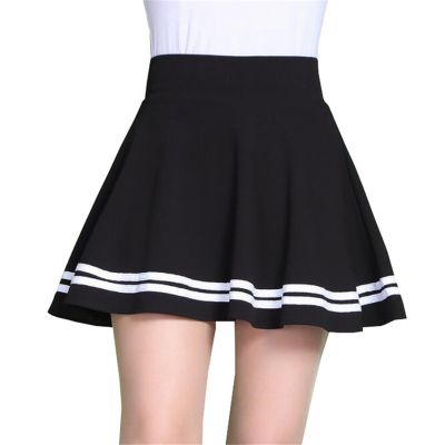 ‘；’ ALSOTO Summer Style  Skirt For Girl Korean Skirts Womens Faldas Anti Emptied Saia Lady Skater Pleated Mini Skirt Tutu